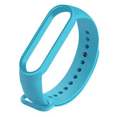 لون السوار: أسود فحمي، الحجم: L - سوار ساعة لـ Xiaomi Mi Band 7 6 5 3 4، سوار معصم من السيليكون، أحزمة معصم MiBand 3/4 Band5 Band6، إكسسوارات ساعة ذكية
