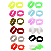 Metal color: Imitation Rhodium Plated, Body Jewelry Type: Plug & Tunnel Jewelry, Main Stone Color: WHITE, Body Jewelry Application Area: Ears, Shapepattern: Round - 24X Ultra Thin Silicone Flexible Ear Plug Double Flared Expander Flesh Tunnel 2g (6mm) to
