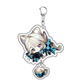 Color: Gold, Size: 6 cm - Game The Doctor Freminet Furina Cosplay COSTUME Acrylic Key Chain Keychain Pendant Prop Accessories Xmas Gift