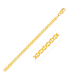 Gold chain bracelet on a white background