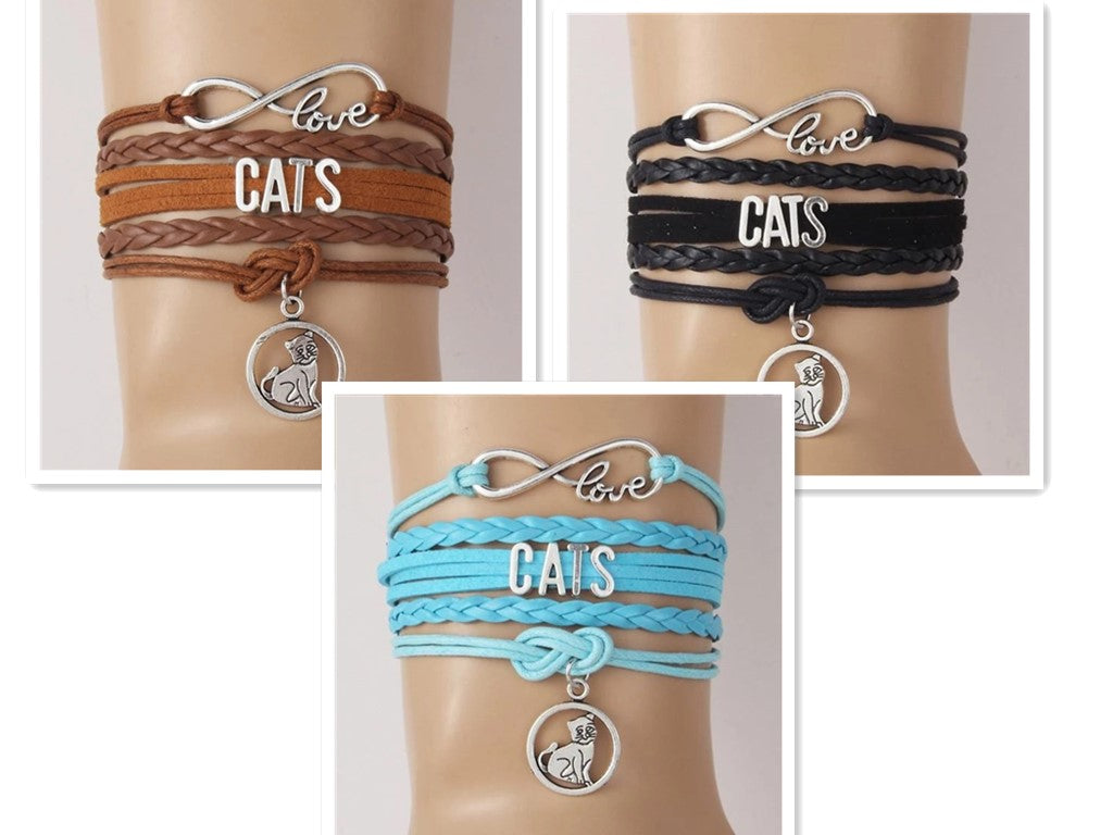 Color: 3pc - Cat charm bracelets