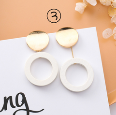 Long personality tassel earrings exaggerated wild earrings - Color: 3