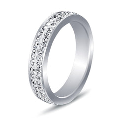 Color: Silver, Size: 7 - Stainless steel ring