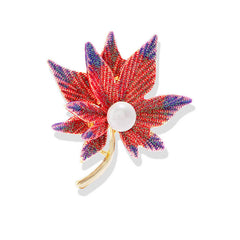 style: 54Style - Diamond Butterfly Cartoon Pearl Brooch