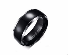 Size: Us 6, style: B - Triangle L  Ring Black Ring Titanium Steel Ring