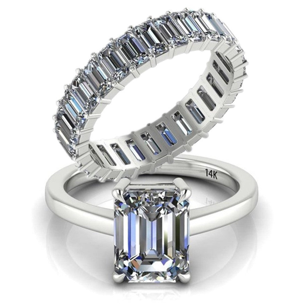 Color: ABx3618, Size: Number 9 - Ladies fashion white gold filled zircon ring