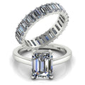 Color: ABx3618, Size: Number 9 - Ladies fashion white gold filled zircon ring