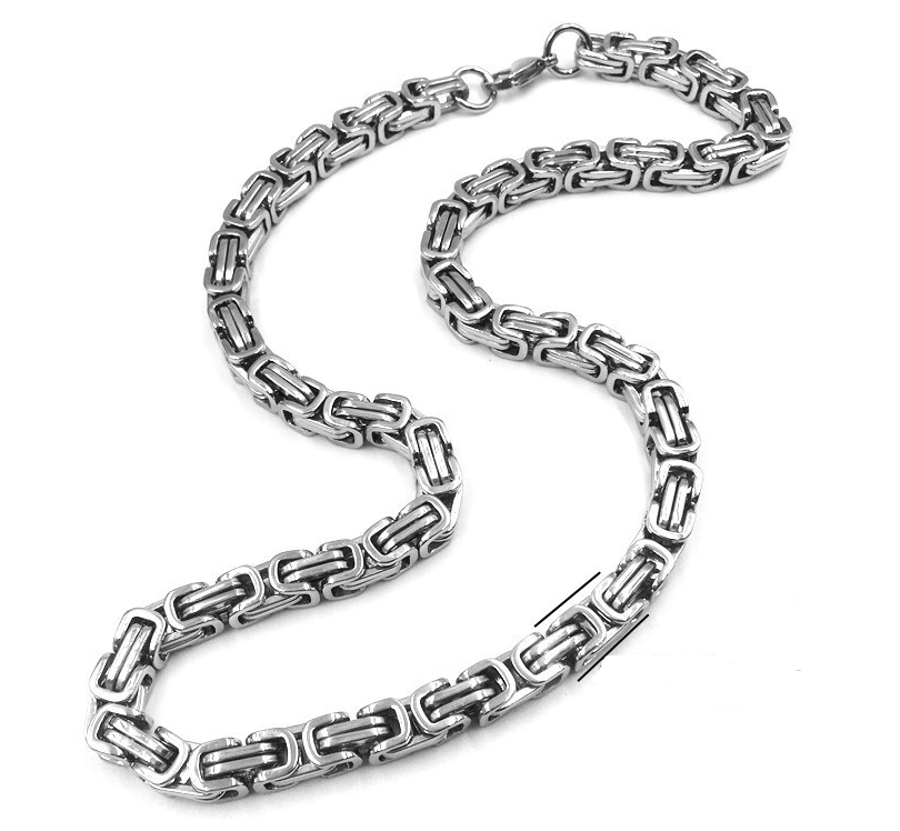 Size: 55cmX5mm - stainless steel chain