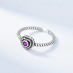 Ins Simple Wind Twist Twist Ring Jewelry