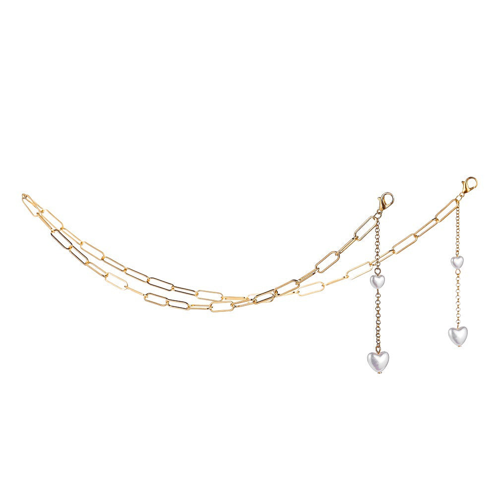 Metal Chain Love Pearl Retro Glasses Chain