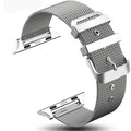 Color: 38 40MM Silver - Stainless steel braided mesh belt