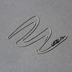 14k White Gold Round Wheat Chain (1.00 mm)