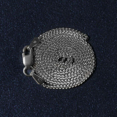 14k White Gold Round Wheat Chain (1.00 mm)