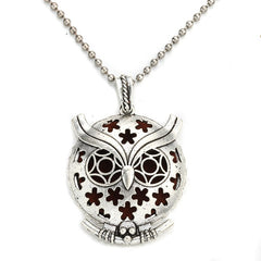 Style: 3 - Hollow Owl and Tree DIY Aromatherapy Essential Oil Necklace