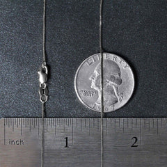 14k White Gold Classic Box Chain (0.60 mm)