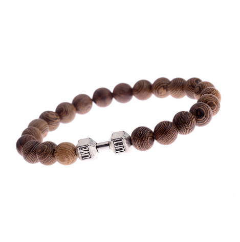 style: 11style - Wood grain bead bracelet