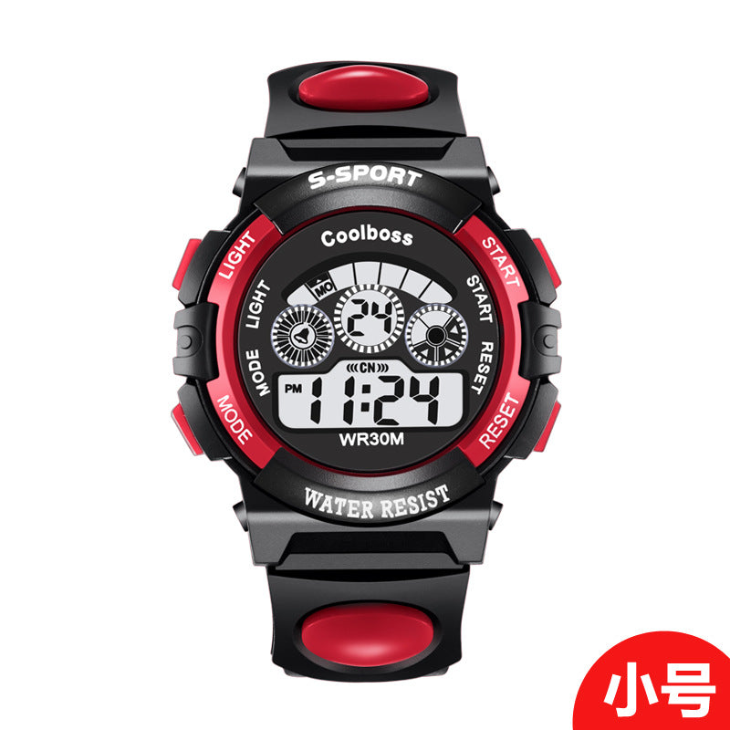style: F - Direct manufacturers coolboss cool BOSSE children watch multifunctional light waterproof student electronic watch