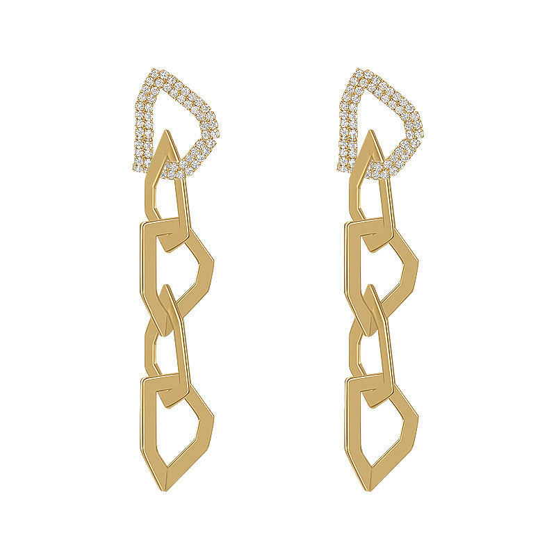 Fashion Earrings Female Ins Design Sense European And American Style Earrings Earrings