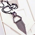 style: 27 - Japan and South Korea long winter sweater chain necklace female fashion jewelry pendant all-match dress factory direct supply