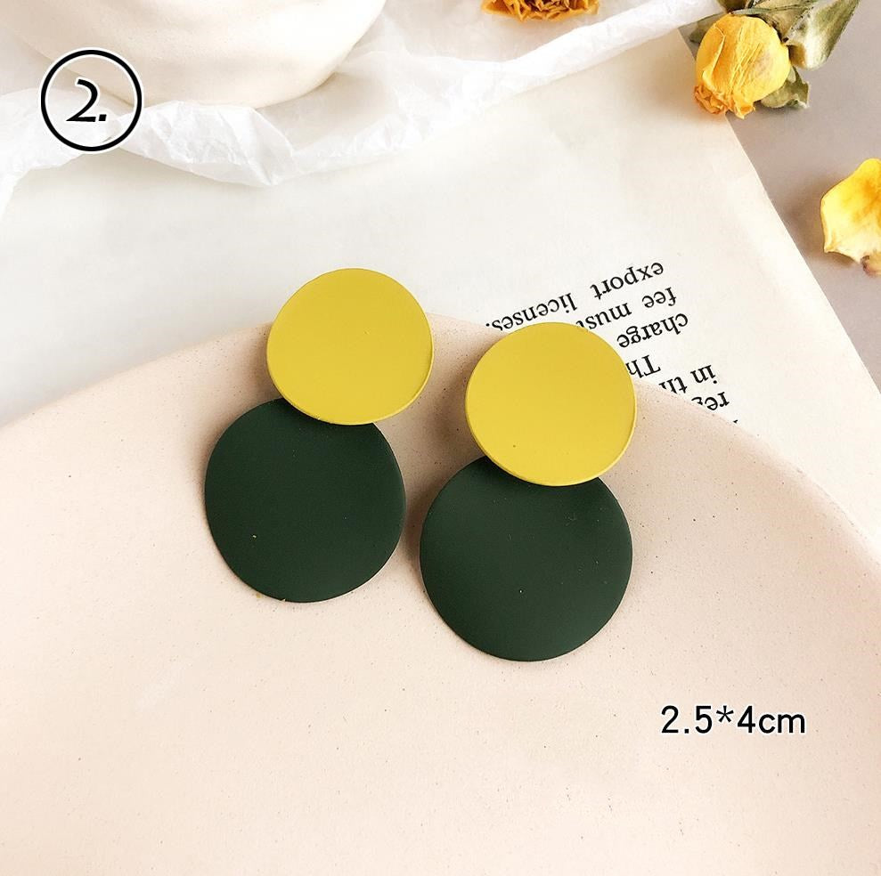 Style: 12style - Yellow series sweet earrings