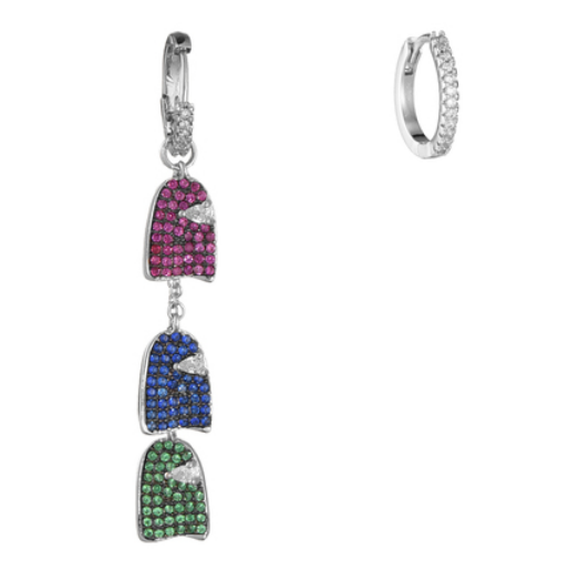 style: 13 style - Fashion Sterling Silver Earrings Wild Personality Earrings
