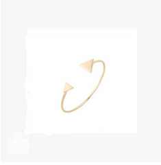 Color: 4style - Geometric brushed textured metal round bracelet