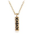 Punk Hip Hop Letter Full Rhinestone Pendant - style: K