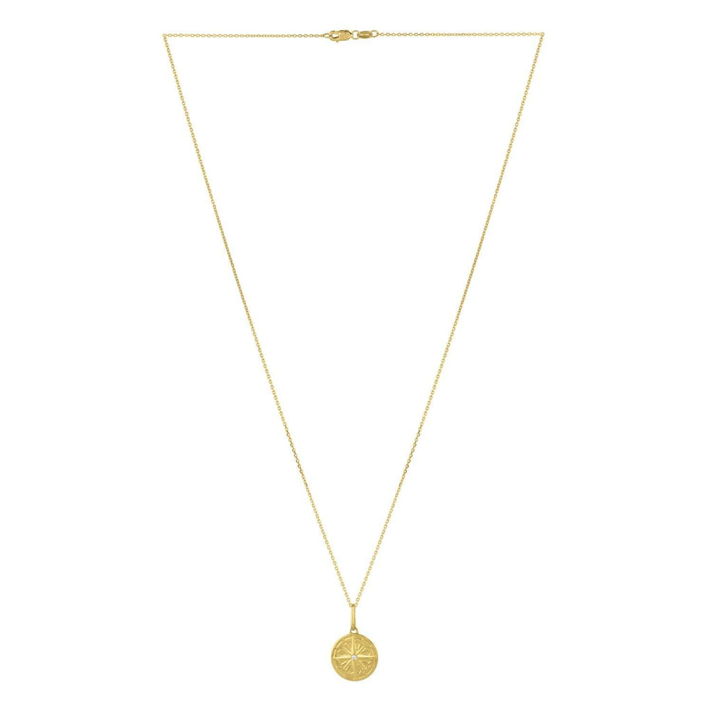 North Star Talisman Necklace in 14K Yellow Gold