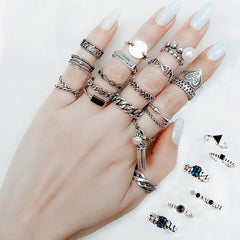 Size: Opening adjustable, Color: D - Index finger ring