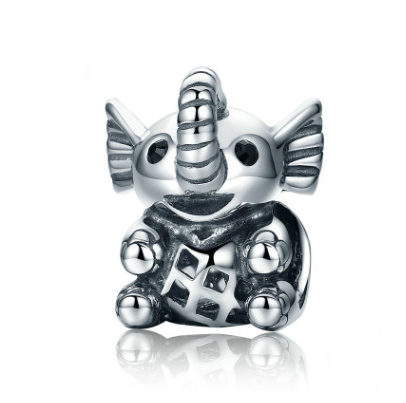 Color: 2Elephant - Cute animal beaded bracelet accessories