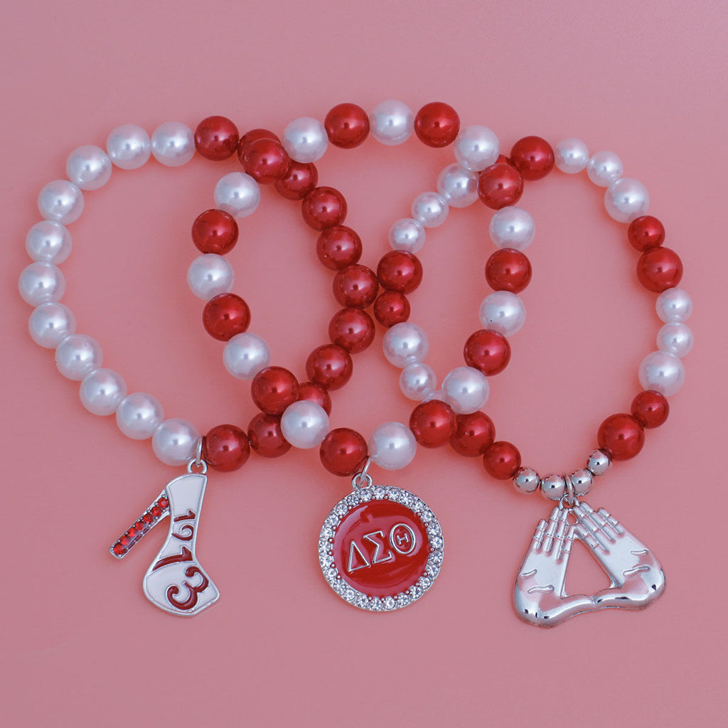Radiate with Elegance: ???  DST Pearl Bracelet Set