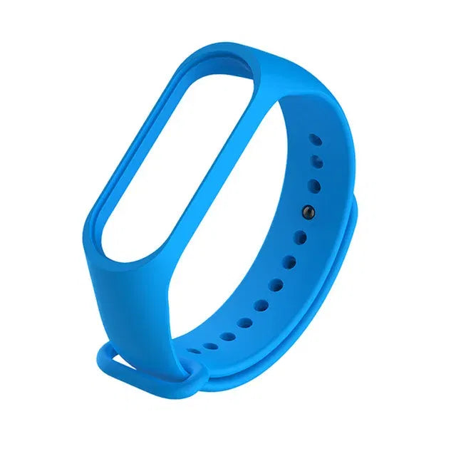 Band Color: GREEN BLUE, Size: XL - Watch Strap for Xiaomi Mi Band 7 6 5 3 4 Wristband Silicone Bracelet Wrist Straps MiBand 3/4 Band5 Band6 Smartwatch Accessories