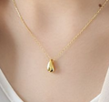 Simple Water Drop Hot 925 Sterling Silver Necklace