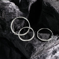 Minimalist Irregular Tiny Fine 925 Sterling Silver Ring