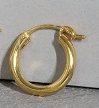 Simple Geometry Tiny Circle 925 Sterling Silver Hoop Earrings