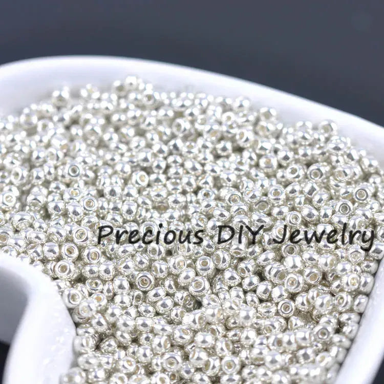 Color: Clear, Item Diameter: 4mm - Gold and Silver Color 2mm 3mm 4mm Crystal Glass Spacer beads,Czech Seed Beads For Jewelry Handmade DIY BLUV03X