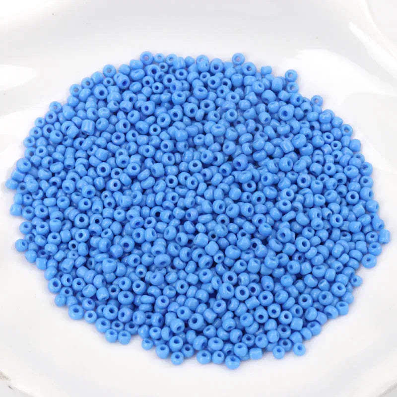 Color: WHITE, Item Diameter: 3mm - 150-1000pcs 2/3/4mm Charm Czech Glass Seed Beads DIY Bracelet Necklace Beads For Jewelry Making DIY Earring Necklace