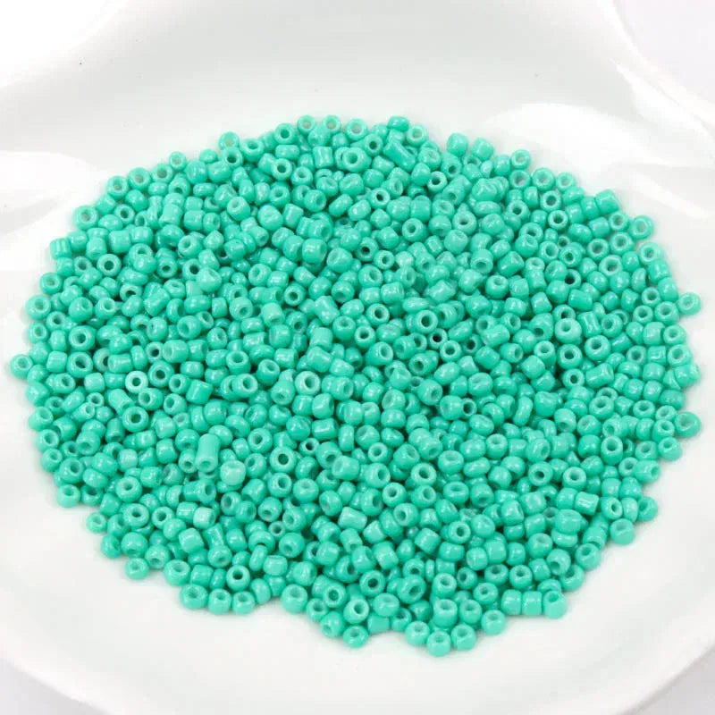 Color: GRAY, Item Diameter: 2mm - 150-1000pcs 2/3/4mm Charm Czech Glass Seed Beads DIY Bracelet Necklace Beads For Jewelry Making DIY Earring Necklace