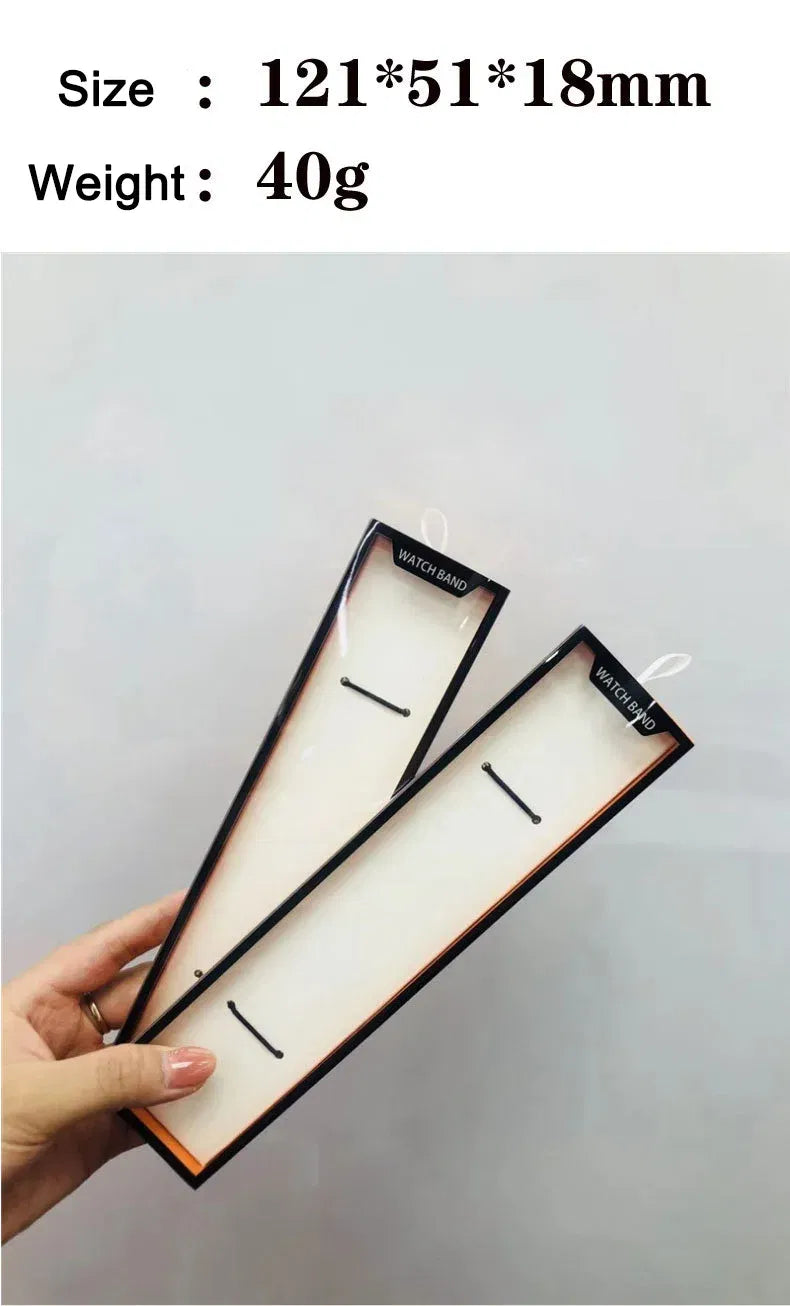 Color: WHITE, Ships From: CHINA - Simple Portable Strap Box Case for Apple Watch Band Paper Pack Box 38/40/42/44MM for Series Leather Silicone Nylon Milanese Band