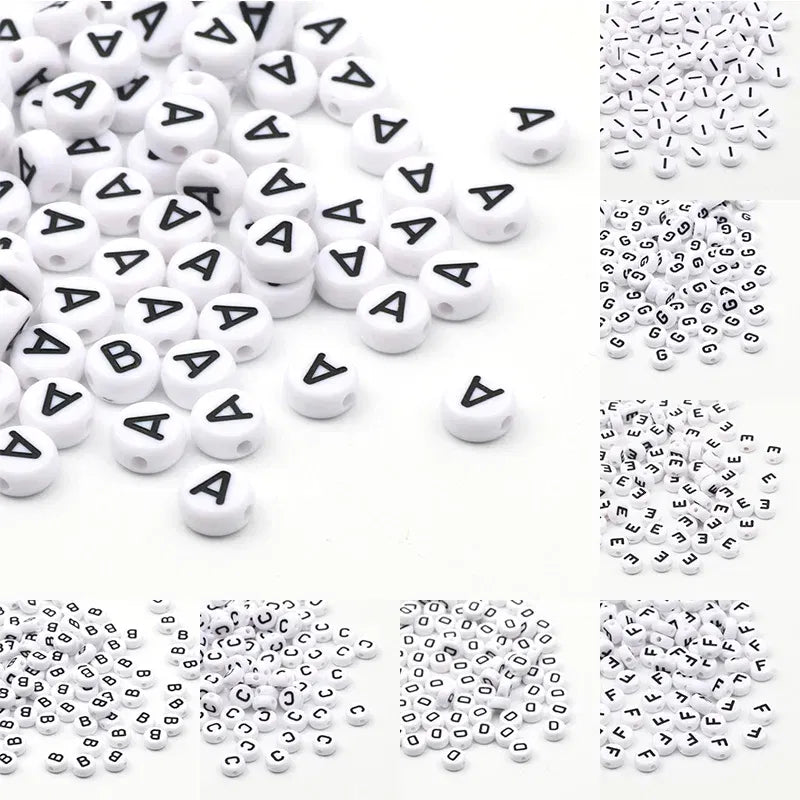 Color: plum, Item Diameter: 2mm - 50/100pcs/lot 7x4mm White Round A-Z Alphabet Letter Acrylic Loose Spacer Beads for Jewelry Making Diy Bracelet Accessories