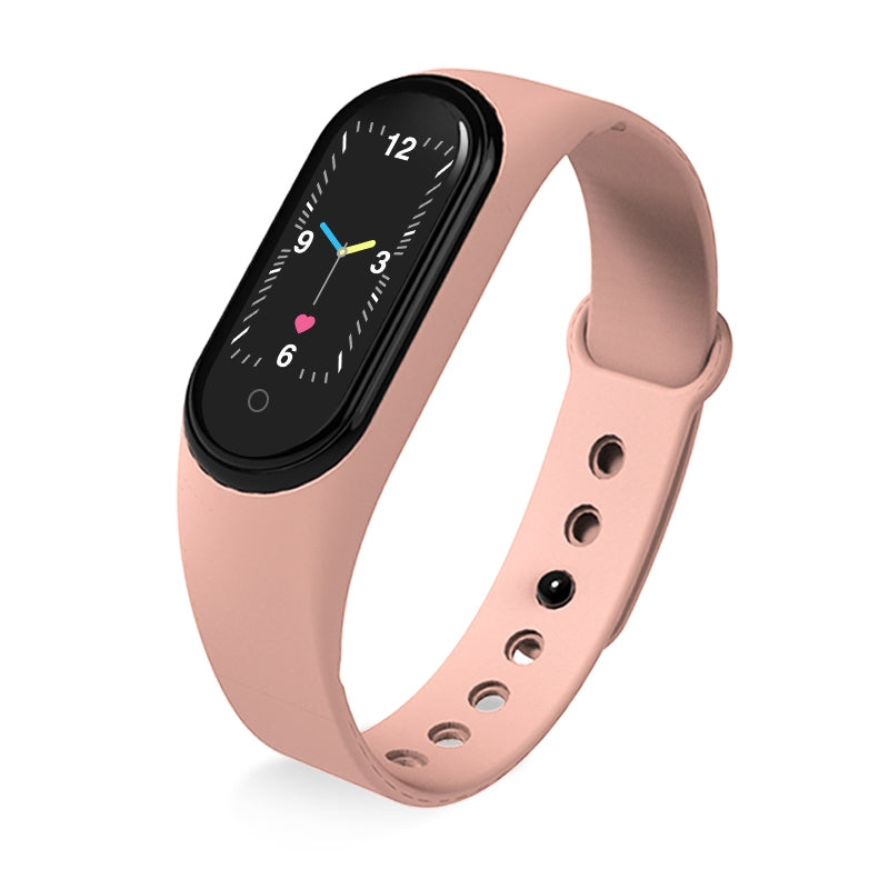 M5 Smart Sports Bracelet Band Sport Watch Vzheart Rate Blood Pressure Oxygen Monitoring Call Reminder Fitness Bracelet purple