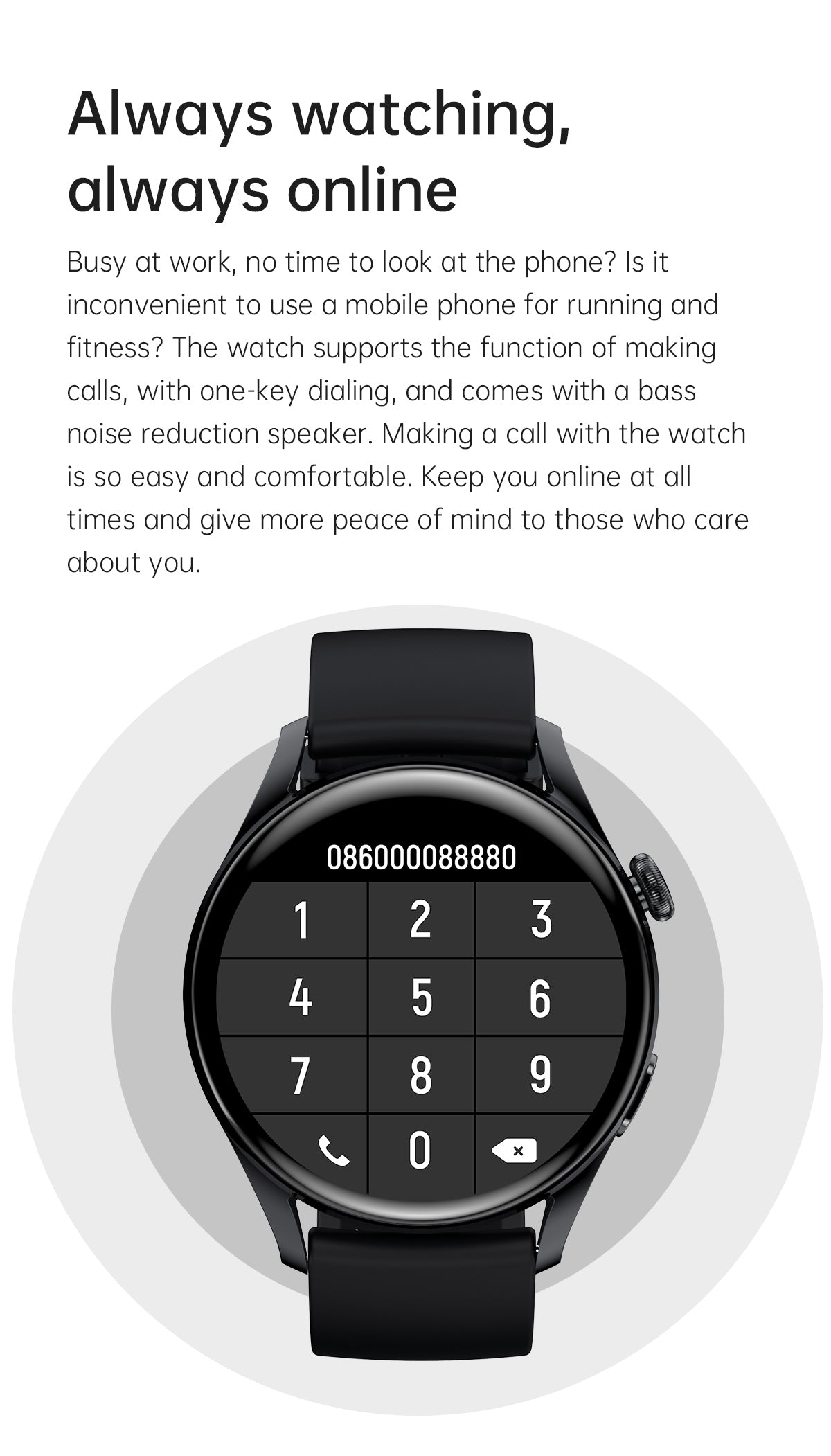 T33s Smart Watch Bluetooth Calling Heart Rate Blood Pressure Blood Oxygen Monitoring Smartwatch Black