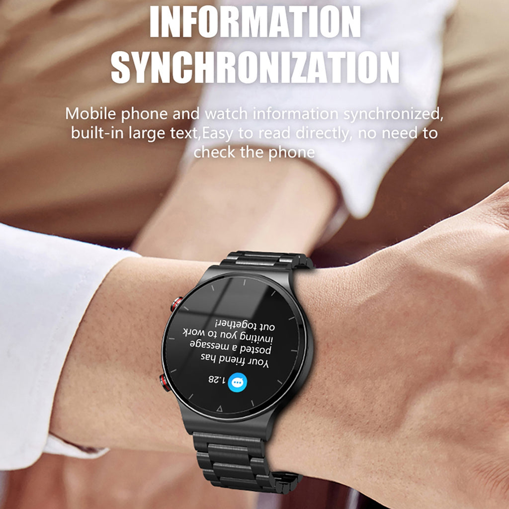 ZEBLAZE I19 Smart Watch Bluetooth Call Music Playback Photo Bracelet Sports Smartwatch Black Steel