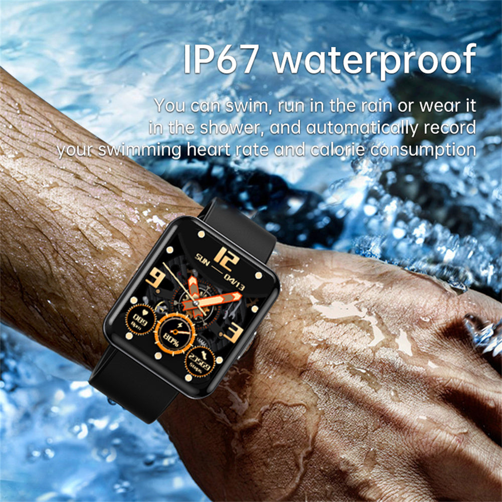 Q333 Smart Sports Watch Heart Rate Monitor Fitness Bracelet Waterproof Watch Black