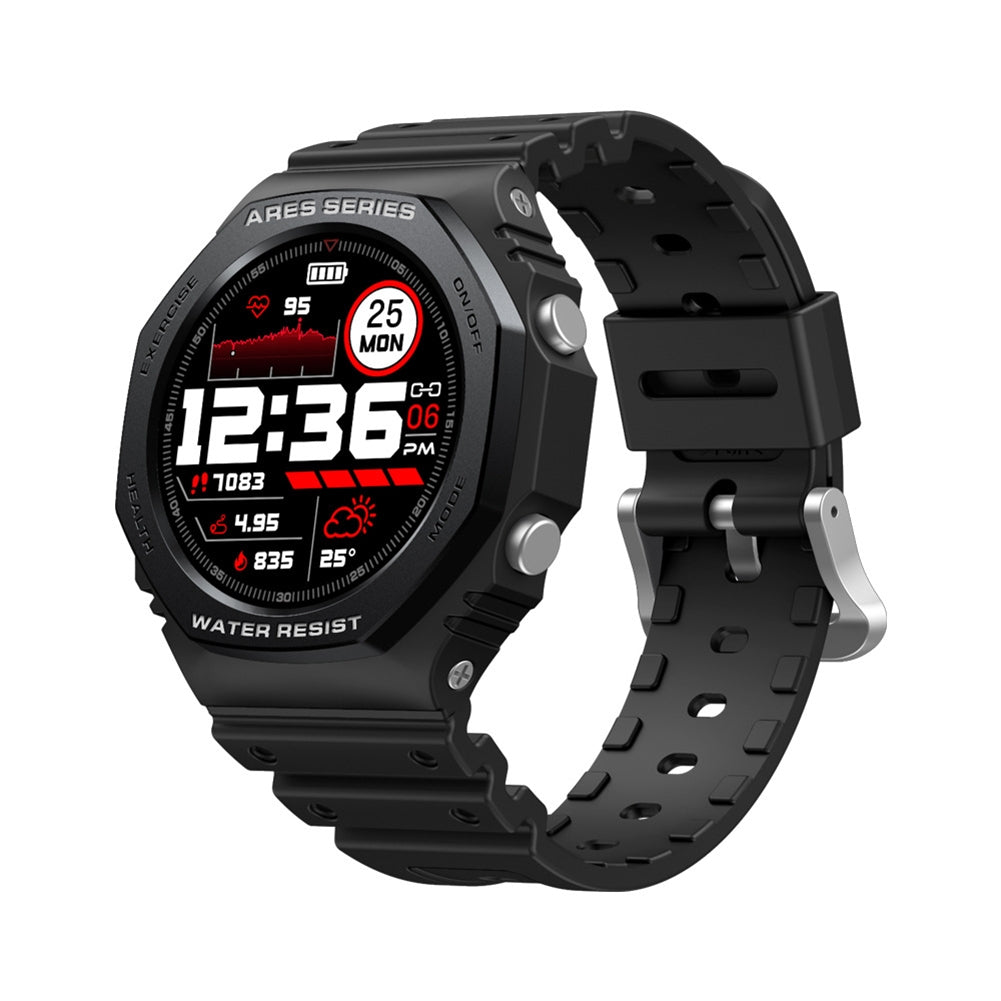 ZEBLAZE ARES 2 Rugged Smart Watch 1.09 Inch HD Screen Heart Rate Blood Oxygen Blood Pressure Monitoring Green