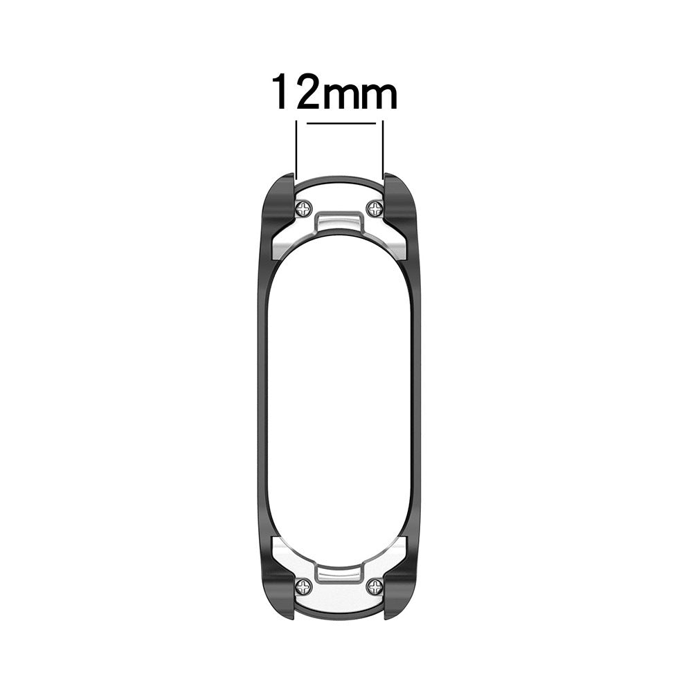 Smart Watch Frame Metal Protective Cover Frame Replacement Accessories Compatible For Mi Band 7 / 7nfc silver