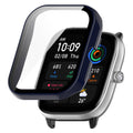 Screen Glass Protector Film Case Compatible For Huami Amazfit Gts4 Mini Smartwatch Full Protective Cover Ink blue