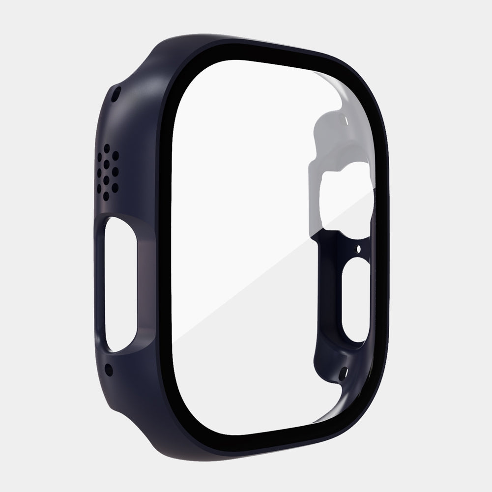 Watch Cover Scratch Proof Protective Case Hollow Frame Screen Protector Compatible For Iwatch Ultra 49mm black