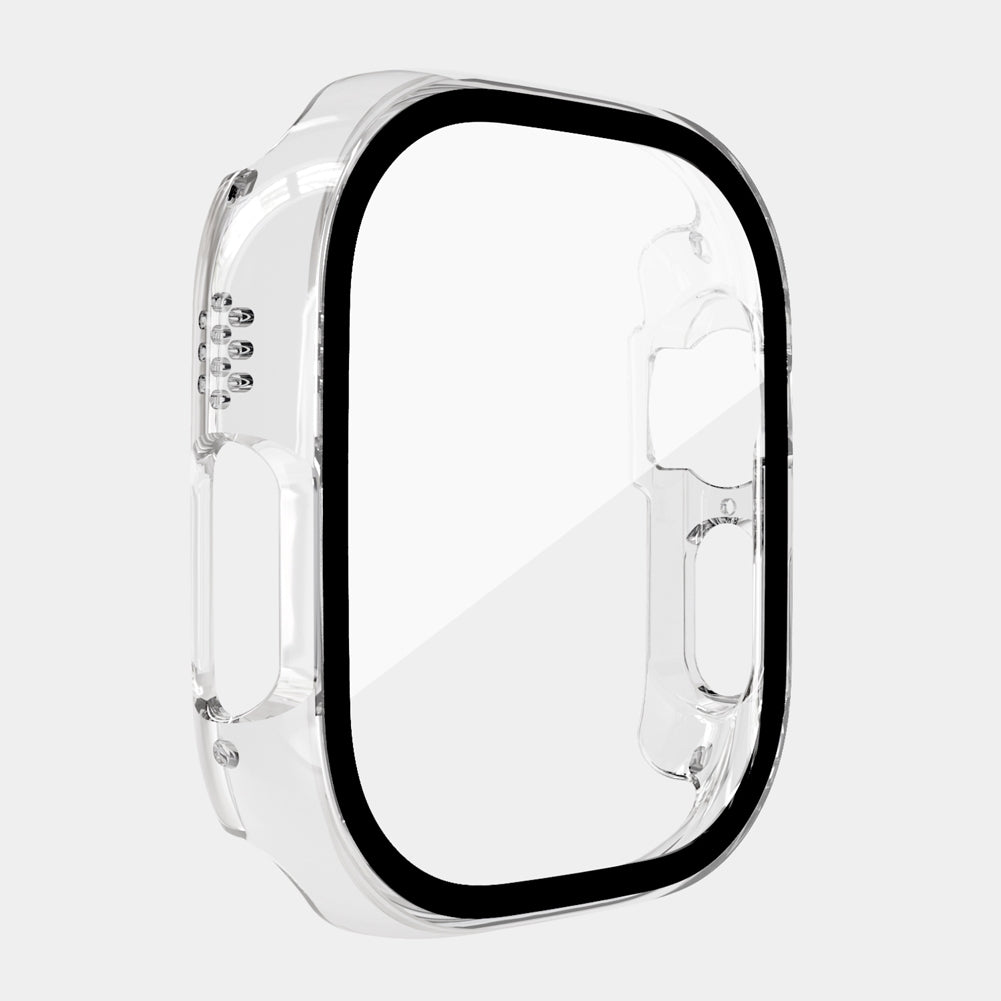 Watch Cover Scratch Proof Protective Case Hollow Frame Screen Protector Compatible For Iwatch Ultra 49mm black