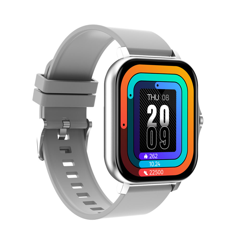 Gt20 Smart Watch 1.69 Inch Full Touch Bluetooth Call Music Watch Health Monitoring Bracelet Black Steel Strap
